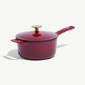 Enameled Cast Iron 2 qt. Saucepan - Ruby Red | Made In