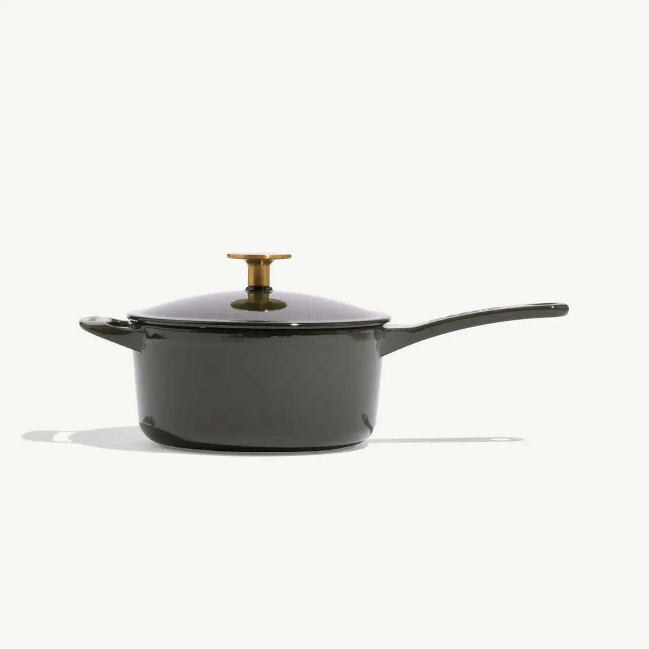 Enameled Cast Iron 2 qt. Saucepan - Willow Green | Made In