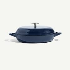 Enameled Cast Iron 3.5QT Braiser - Harbour Blue | Made In