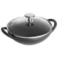 0.5-qt Baby Wok With Glass Lid - Black | Staub