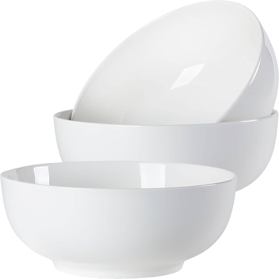 Set of 4, 8" Soup Bowl - White | Made In