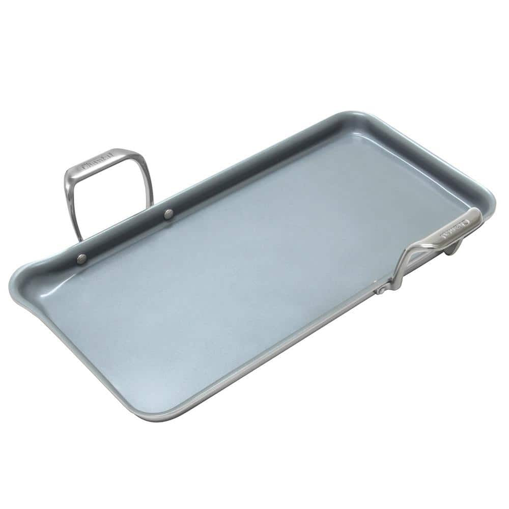 Induction 21 Steel Heavy-Gauge Tri-ply Griddle with Ceramic Coating (19 In. x 9.5 In.) | Chantal