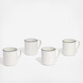 Set of 4, 12 oz. Coffee Mugs - White | Made In