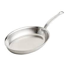 Tri-Ply Clad Oval Fish Pan 12.5" x 9" - Provisions Cook | Hestan