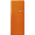 Retro Refrigerator | Orange | Left Hinge | FAB28 | Smeg