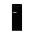 Retro Refrigerator | Matte Black | Right Hinge | FAB28 | Smeg