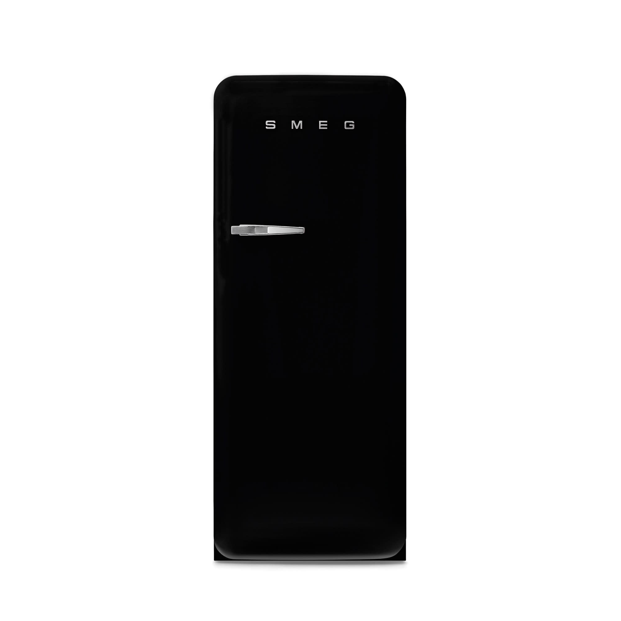 Retro Refrigerator | Matte Black | Right Hinge | FAB28 | Smeg