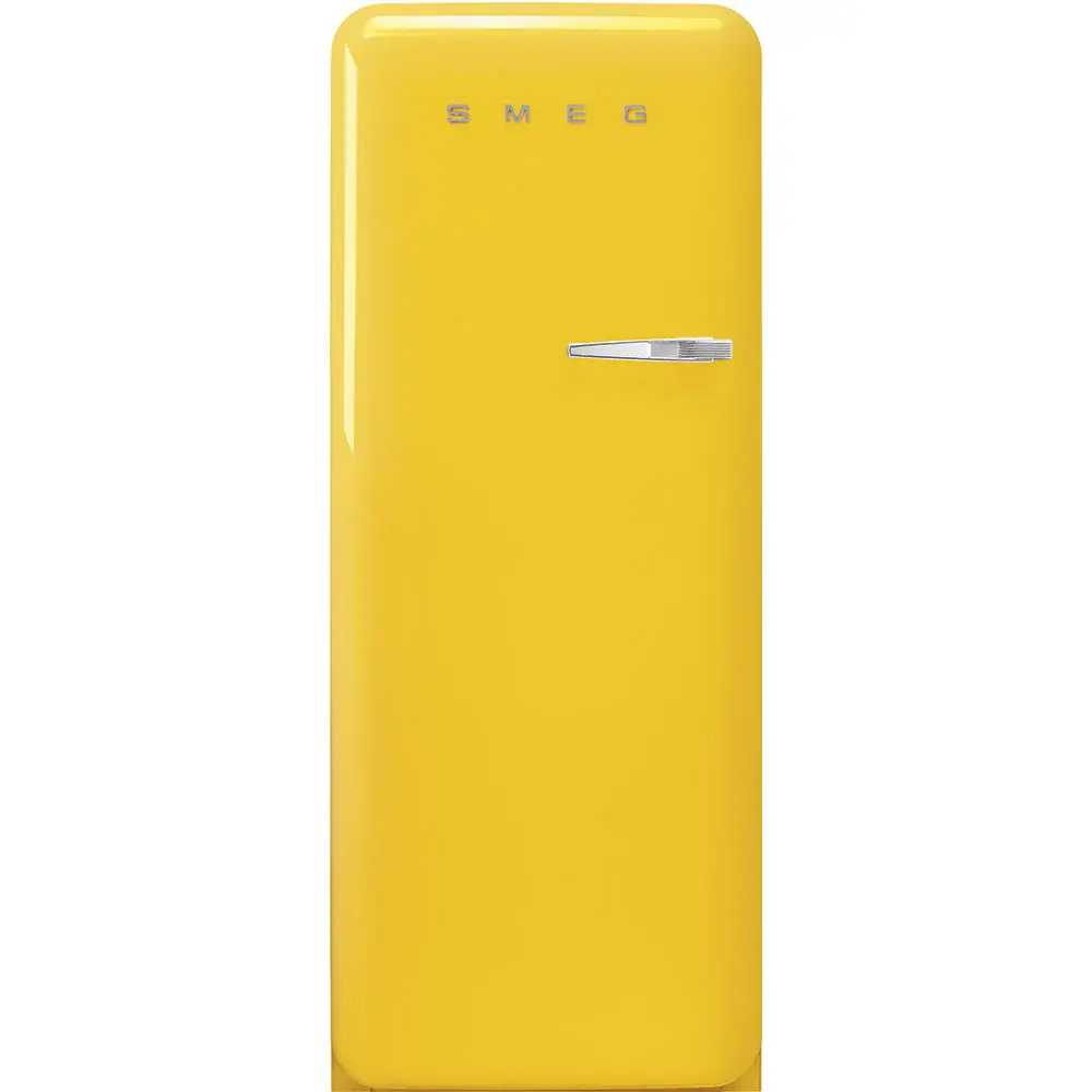 Retro Refrigerator | Yellow | Left Hinge | FAB28 | Smeg