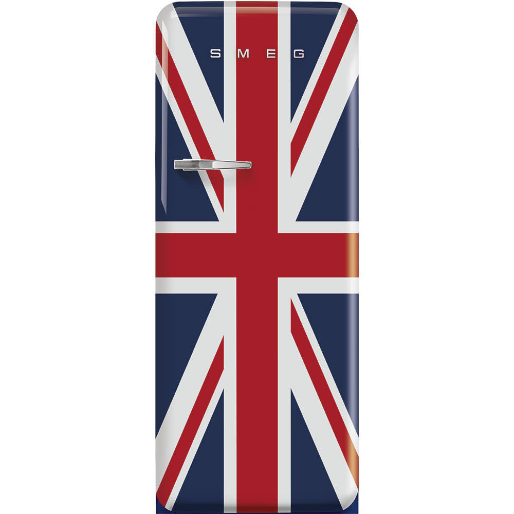 Retro Refrigerator | Union Jack | Right Hinge | FAB28 | Smeg