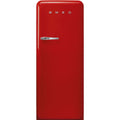 Retro Refrigerator | Matte Ruby Red | Right Hinge | FAB28 | Smeg