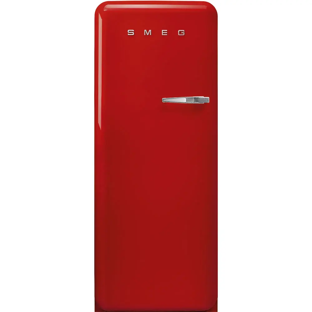 Retro Refrigerator | Red | Left Hinge | FAB28 | Smeg