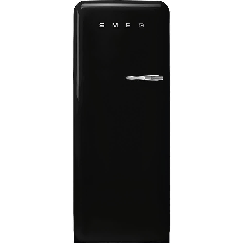 Retro Refrigerator | Black | Left Hinge | FAB28 | Smeg