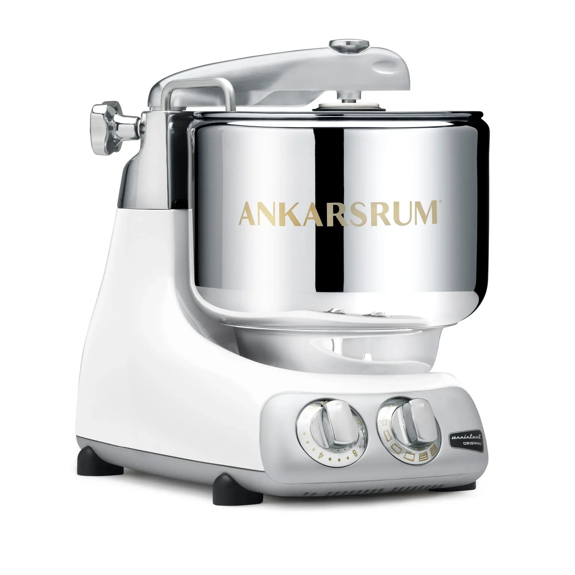 Ankarsrum Assistent® Original Stand Mixer, 7 Qt. - Gloss White Gloss