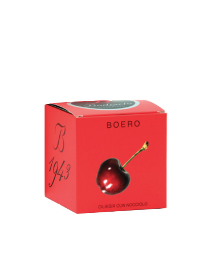 "BODRATO" Dark Chocolate Grappa Dipped Pitted Boeri Cherries, 7.05 oz