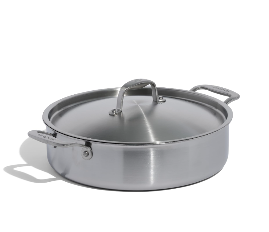 Stainless Clad 6 qt. Rondeau with Lid | Made In