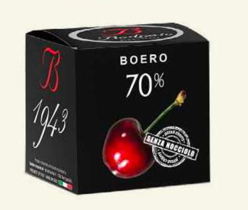 "BODRATO" 70% Dark Chocolate Grappa Dipped Pitted Boeri Cherries